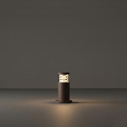 Ideal Lux - Φωτιστικό εξωτερικού χώρου TRONCO 1xE27/42W/230V 25 cm IP65 καφέ