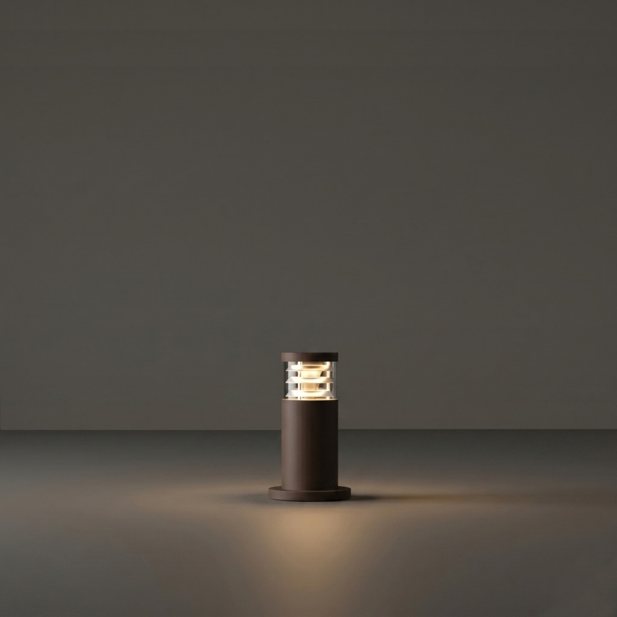 Ideal Lux - Φωτιστικό εξωτερικού χώρου TRONCO 1xE27/42W/230V 25 cm IP65 καφέ