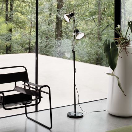 Ideal Lux - Φωτιστικό δαπέδου 2xE27/60W/230V μαύρο