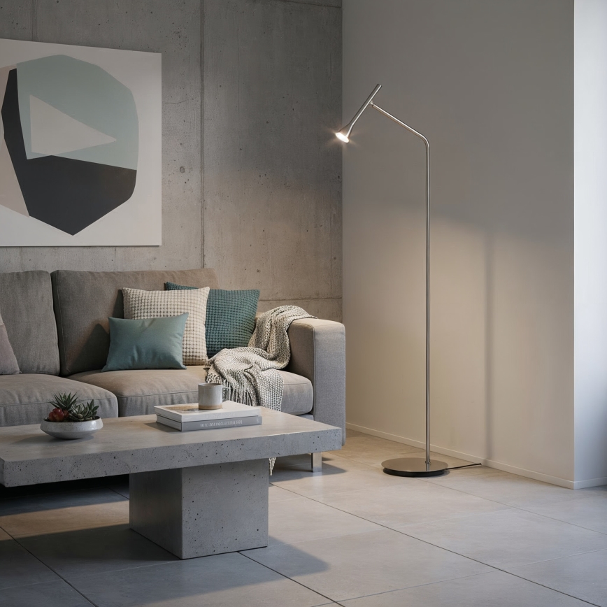 Ideal Lux - Φωτιστικό δαπέδου LED DIESIS LED/4,5W/230V CRI 95 ματ χρώμιο