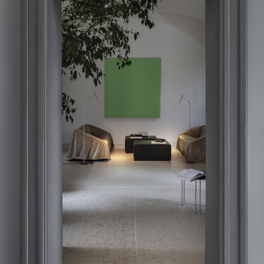 Ideal Lux - Φωτιστικό δαπέδου LED DIESIS LED/4,5W/230V CRI 95 ματ χρώμιο