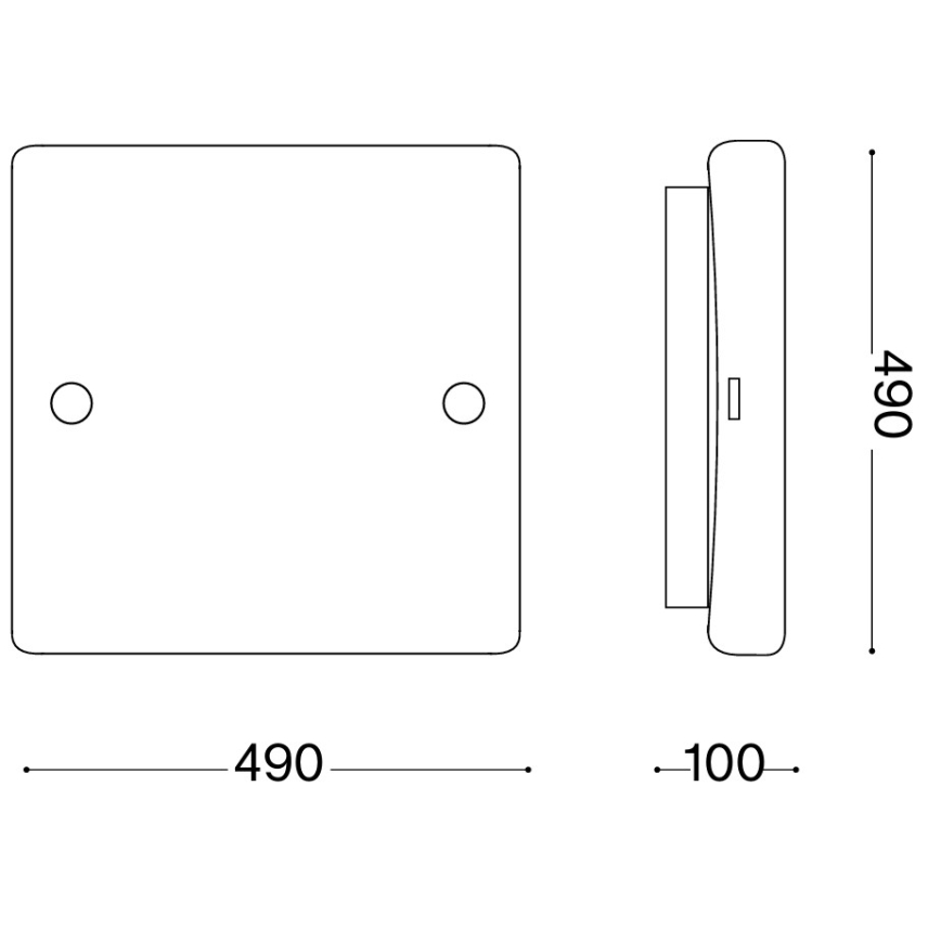 Ideal Lux - Φωτιστικό οροφής CELINE 4xE27/60W/230V 49x49 λευκό
