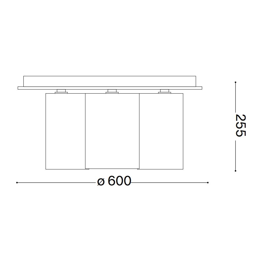 Ideal Lux - Φωτιστικό οροφής DAISY 6xE27/52W/230V διάμετρος 60 cm χρυσό/λευκό
