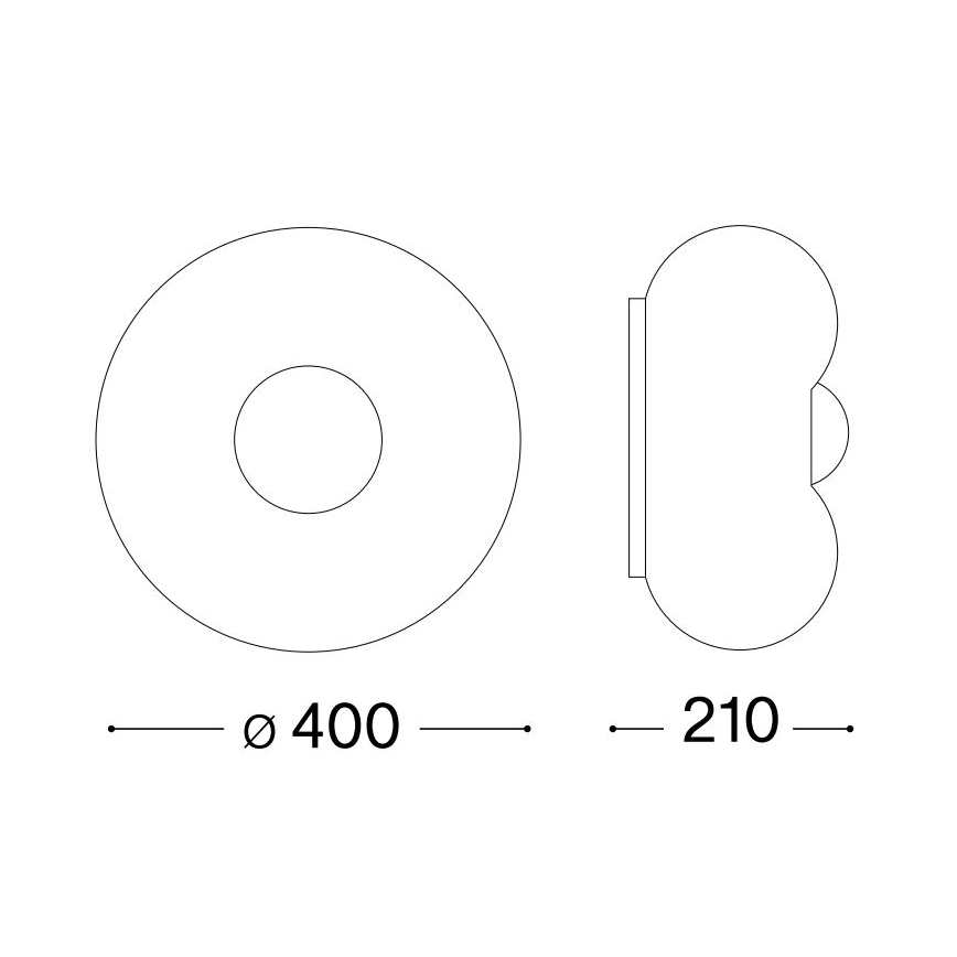 Ideal Lux - Φωτιστικό οροφής LED ARIZONA 3xGX53/9W/230V διάμετρος 40 cm λευκό