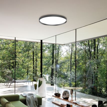 Ideal Lux - Φωτιστικό οροφής LED FLY LED/26W/230V 2700K διάμετρος 45 cm CRI 90 IP40 μαύρο