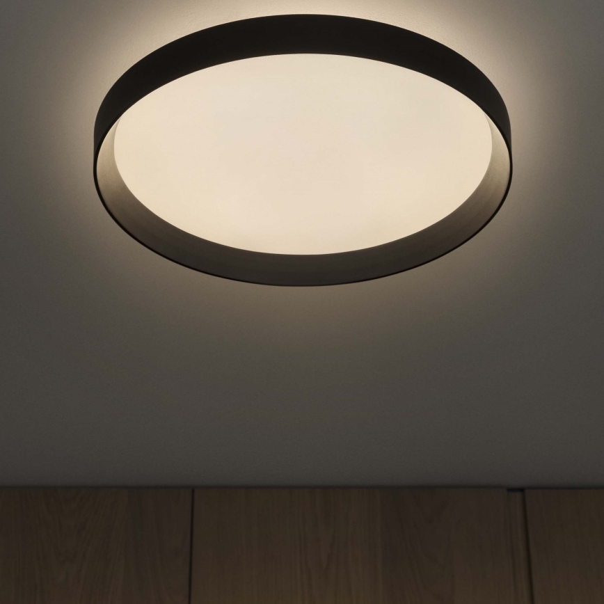 Ideal Lux - Φωτιστικό οροφής LED FLY LED/26W/230V 2700K διάμετρος 45 cm CRI 90 IP40 μαύρο