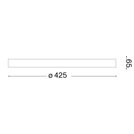 Ideal Lux - Φωτιστικό οροφής LED GEMINI LED/23W/230V διάμετρος 42,5 cm CRI 90 χρυσό