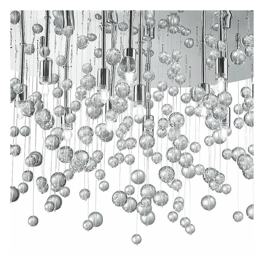 Ideal Lux - Φωτιστικό οροφής LED NEVE 12xG9/3W/230V, Ø 63 cm, γυαλιστερό χρώμιο