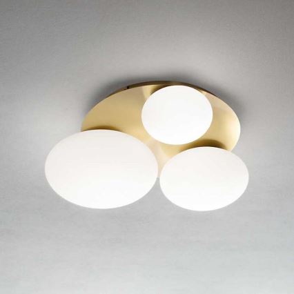 Ideal Lux - Φωτιστικό οροφής LED NINFEA 3xGX53/9W/230V χρυσό