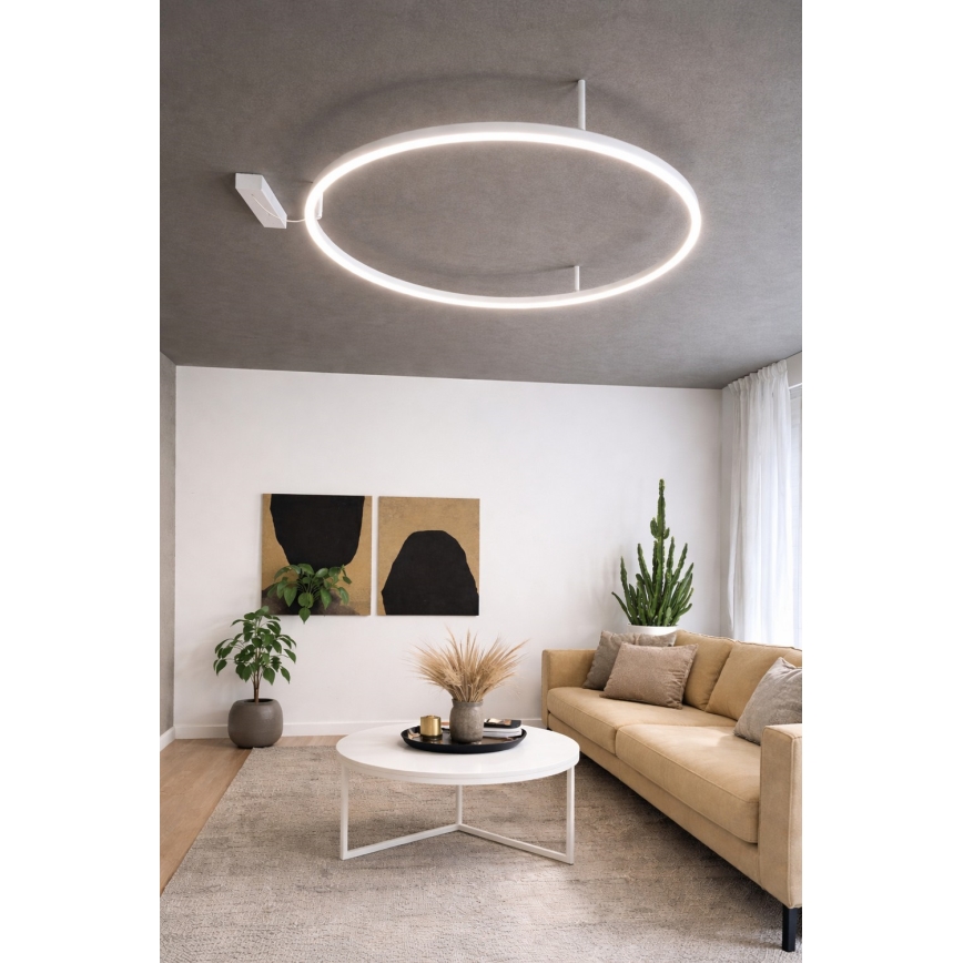 Ideal Lux - LED φωτιστικό οροφής ORACLE SLIM LED/37W/230V 4000K CRI 90 διάμ. 70 cm λευκό
