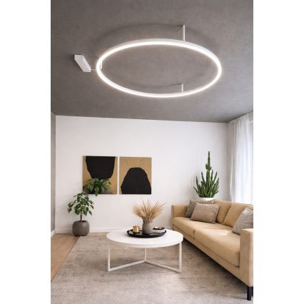 Ideal Lux - LED φωτιστικό οροφής ORACLE SLIM LED/53W/230V 4000K CRI 90 Ø 90 cm λευκό