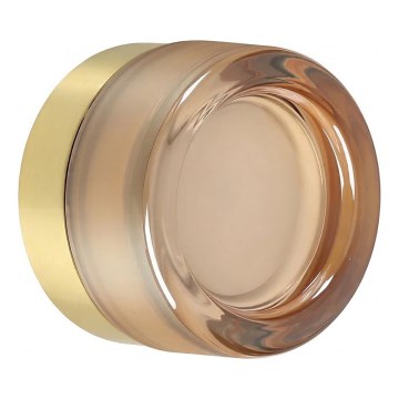 Ideal Lux - Φωτιστικό οροφής LED για μπάνιο LOLLY 1xGX53/9W/230V διάμ. 10,5 εκ. χρυσό/καπνιστό μπεζ