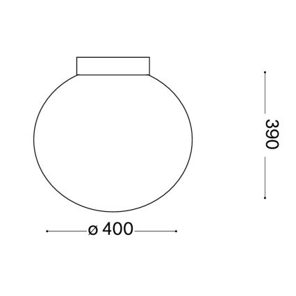 Ideal Lux - Φωτιστικό οροφής MAPA 1xE27/60W/230V 400 mm