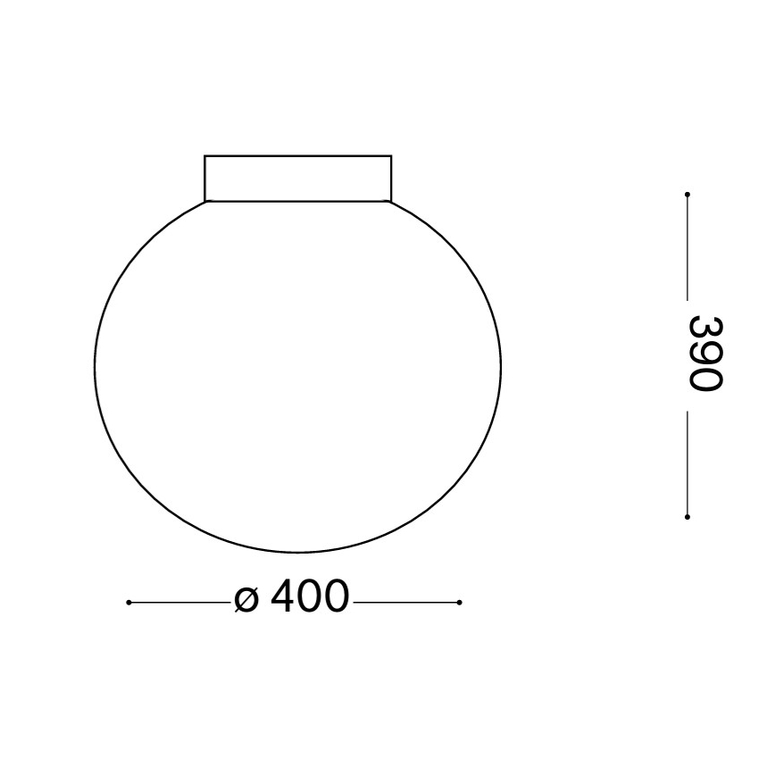 Ideal Lux - Φωτιστικό οροφής MAPA 1xE27/60W/230V 400 mm