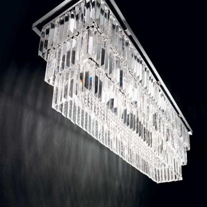 Ideal Lux - Φωτιστικό οροφής MARTINEZ 8xE14/40W/230V γυαλιστερό χρώμιο