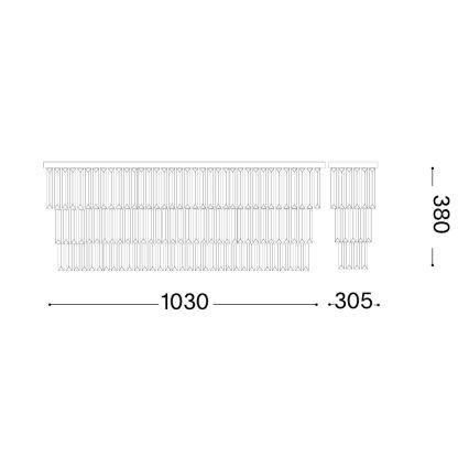 Ideal Lux - Φωτιστικό οροφής MARTINEZ 8xE14/40W/230V γυαλιστερό χρώμιο