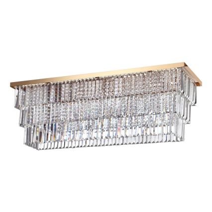 Ideal Lux - Φωτιστικό οροφής MARTINEZ 8xE14/40W/230V χρυσό
