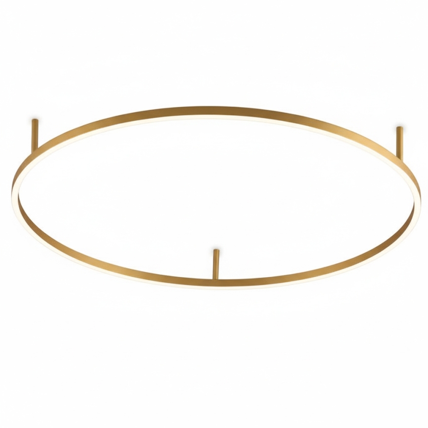 Ideal Lux - Φωτιστικό οροφής LED ORACLE SLIM LED/37W/230V 3000K CRI 90 διάμ. 70 cm χρυσό