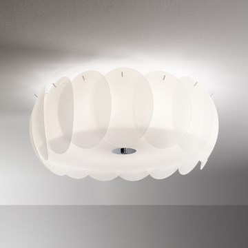 Ideal Lux - Φωτιστικό οροφής OVALINO 8xE27/60W/230V Ø 53,5 εκ. λευκό