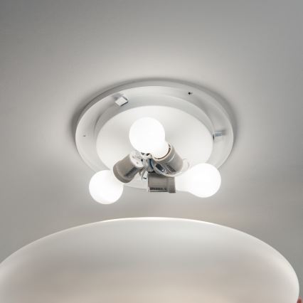 Ideal Lux - Φωτιστικό οροφής SMARTIES 2xE27/42W/230V Ø 42,5 εκ. λευκό