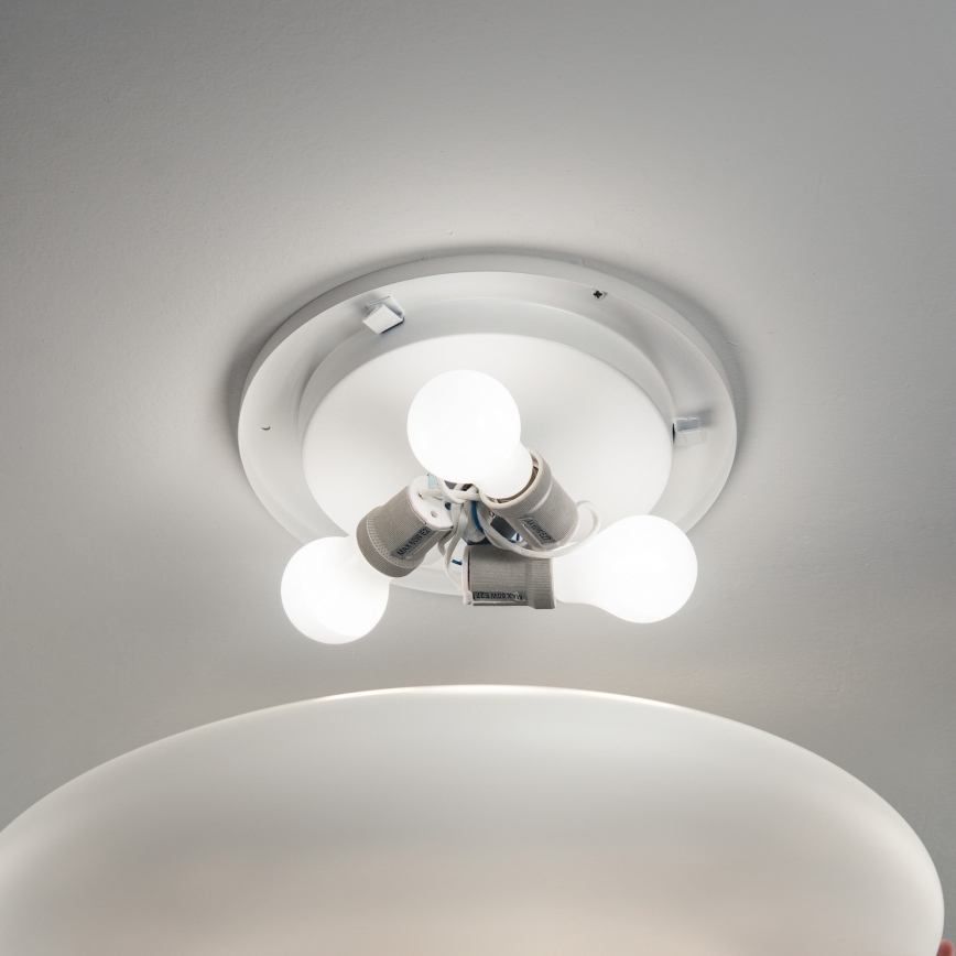 Ideal Lux - Φωτιστικό οροφής SMARTIES 3xE27/42W/230V Ø 60 εκ. λευκό