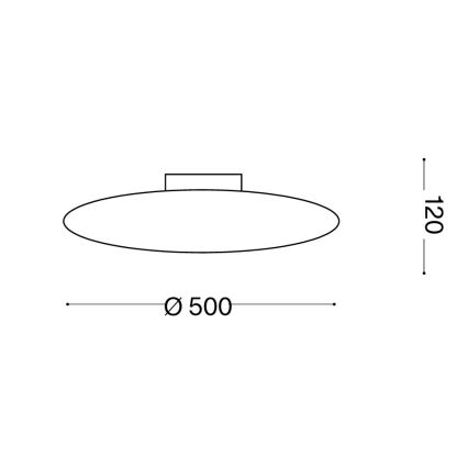 Ideal Lux - Φωτιστικό οροφής SMARTIES 3xE27/42W/230V διάμ. 50 cm λευκό