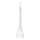 Ideal Lux - Κρεμαστό φωτιστικό FLUT με καλώδιο, 1xE14/40W/230V, Ø 10,5 εκ., λευκό
