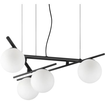 Ideal Lux - Κρεμαστό φωτιστικό LED σε καλώδιο ATLAS 4xG9/3W/230V μαύρο