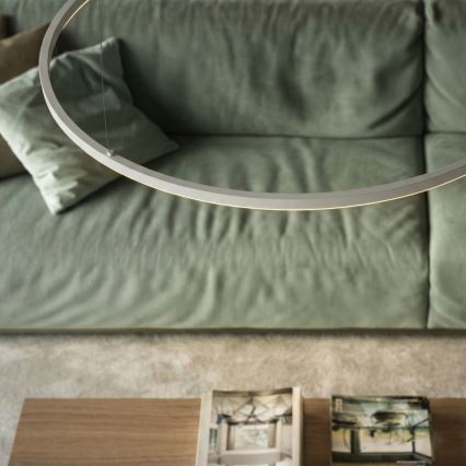 Ideal Lux - Κρεμαστό φωτιστικό LED με καλώδιο ORACLE SLIM LED/83W/230V 4000K CRI 90 διάμ. 150 cm λευκό