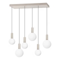 Ideal Lux - Κρεμαστό φωτιστικό LED με καλώδιο ανάρτησης ODEON LED/39W/230V CRI 90 μπεζ/λευκό