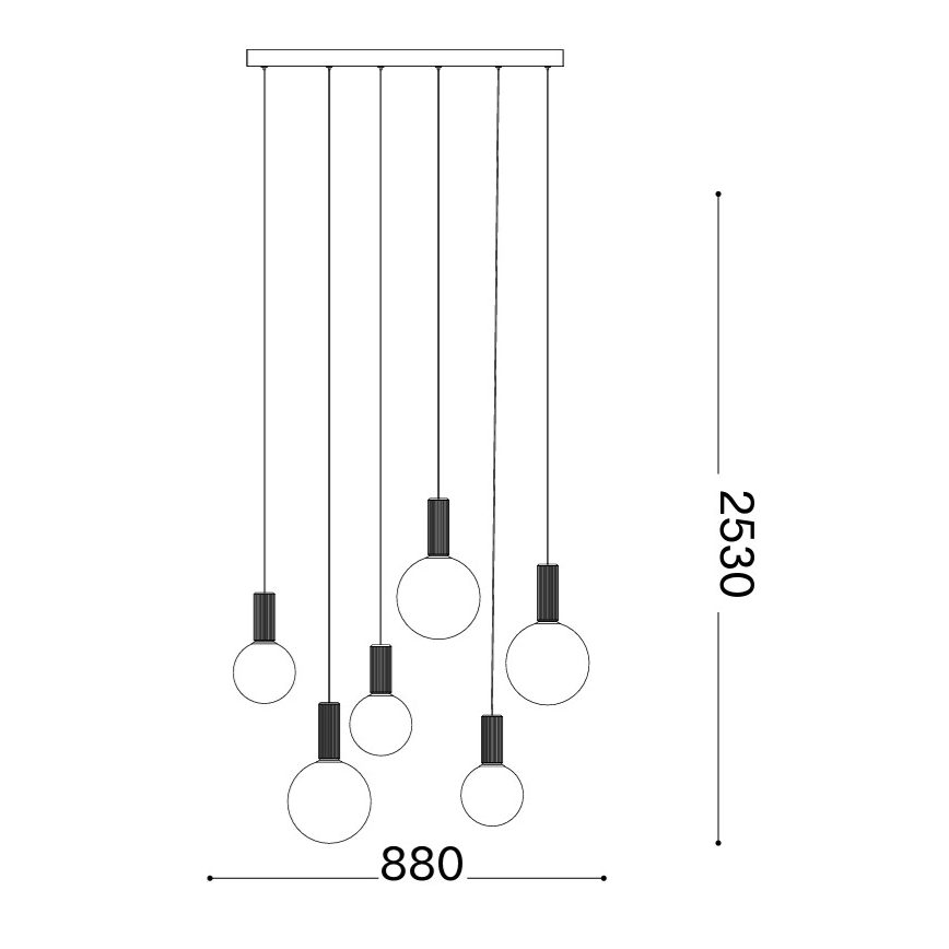 Ideal Lux - Κρεμαστό φωτιστικό LED με καλώδιο ανάρτησης ODEON LED/39W/230V CRI 90 μπεζ/λευκό