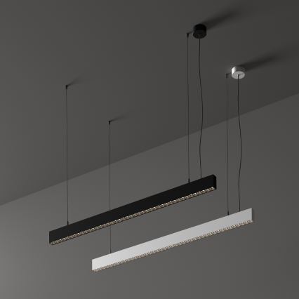 Ideal Lux - Κρεμαστό φωτιστικό LED με καλώδιο ανάρτησης OFFICE LED/30W/230V 4000K CRI 90 μαύρο