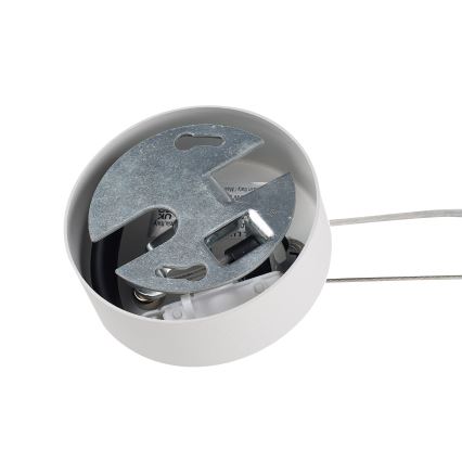 Ideal Lux - Κρεμαστό φωτιστικό MAPA με καλώδιο 1xE27/42W/230V, διάμετρος 20 εκ., λευκό