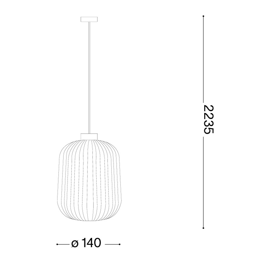 Ideal Lux - Κρεμαστό φωτιστικό σε καλώδιο MINT 1xE27/60W/230V pr. 14 cm πράσινο