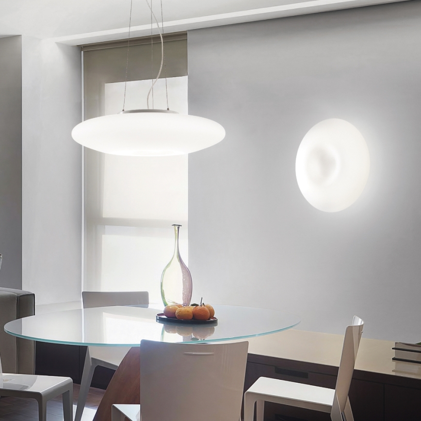 Ideal Lux - Κρεμαστό φωτιστικό με καλώδιο GLORY 5xE27/60W/230V διάμ. 60 cm λευκό