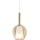 Ideal Lux - Κρεμαστό φωτιστικό με καλώδιο KALIQUE 1xE27/42W/230V Ø 18 cm καπνιστό μπεζ