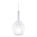 Ideal Lux - Κρεμαστό φωτιστικό με καλώδιο KALIQUE 1xE27/42W/230V Ø 18 cm διάφανο