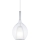 Ideal Lux - Κρεμαστό φωτιστικό με καλώδιο KALIQUE 1xE27/42W/230V Ø 18 cm διάφανο
