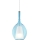 Ideal Lux - Κρεμαστό φωτιστικό με καλώδιο KALIQUE 1xE27/42W/230V διάμ. 18 εκ., καπνισμένο μπλε