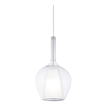 Ideal Lux - Κρεμαστό φωτιστικό με καλώδιο KALIQUE 1xE27/42W/230V, διάμ. 18 εκ., διάφανο