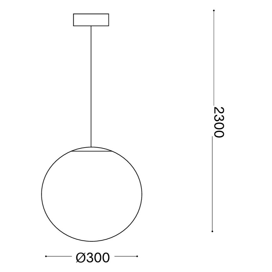 Ideal Lux - Κρεμαστό φωτιστικό με καλώδιο MAPA 1xE27/42W/230V Ø 30 εκ. λευκό