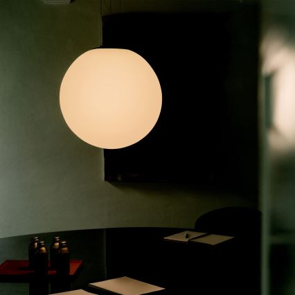 Ideal Lux - Κρεμαστό φωτιστικό με καλώδιο MAPA 1xE27/42W/230V Ø 40 εκ. λευκό