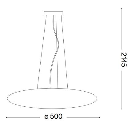 Ideal Lux - Κρεμαστό φωτιστικό με καλώδιο SMARTIES 3xE27/42W/230V 50 cm λευκό
