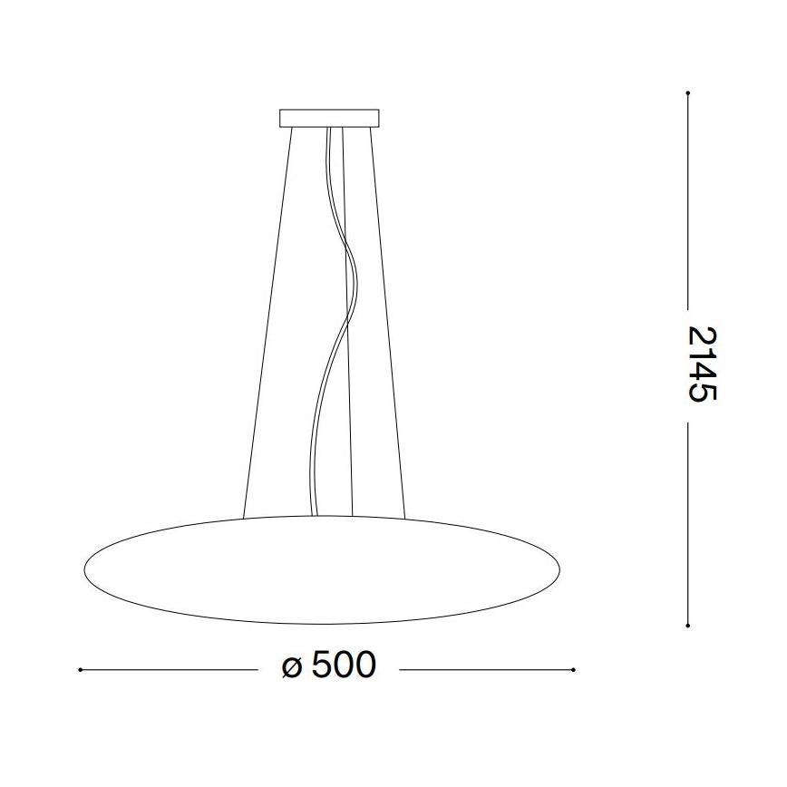 Ideal Lux - Κρεμαστό φωτιστικό με καλώδιο SMARTIES 3xE27/42W/230V 50 cm λευκό