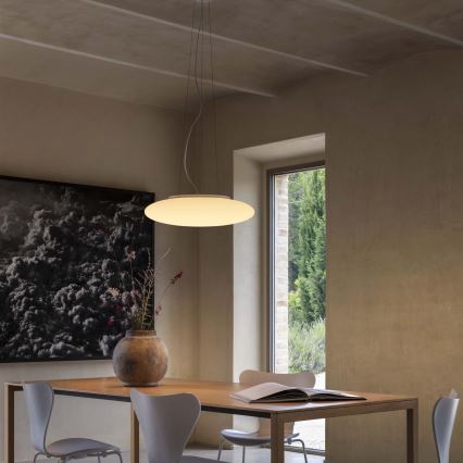 Ideal Lux - Κρεμαστό φωτιστικό με καλώδιο SMARTIES 3xE27/42W/230V Ø 42,5 cm λευκό