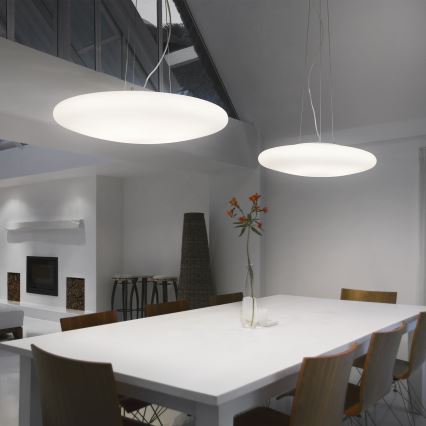 Ideal Lux - Κρεμαστό φωτιστικό με καλώδιο SMARTIES 3xE27/42W/230V Ø 42,5 cm λευκό