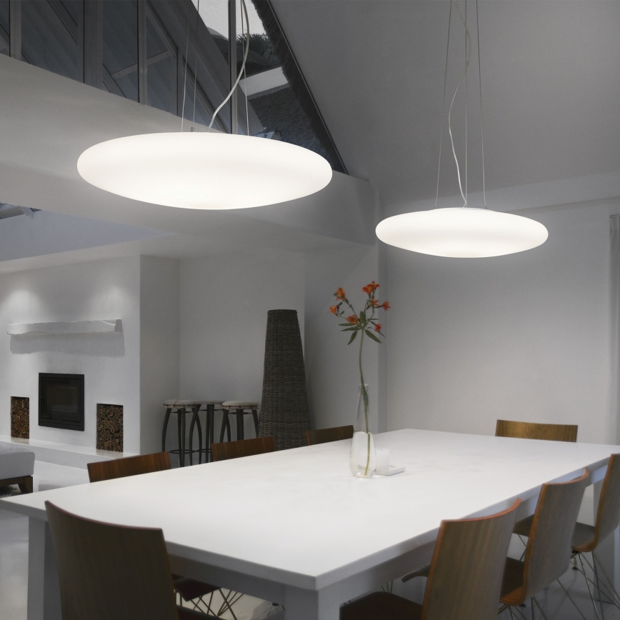 Ideal Lux - Κρεμαστό φωτιστικό με καλώδιο SMARTIES 3xE27/42W/230V Ø 42,5 cm λευκό