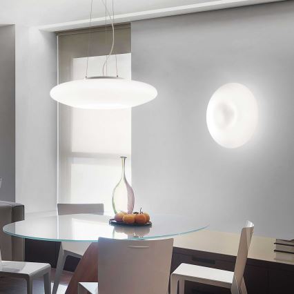 Ideal Lux - Κρεμαστό φωτιστικό με σύρμα GLORY 3xE27/60W/230V, Ø 50 cm, λευκό