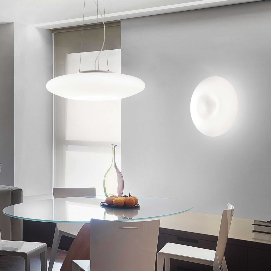 Ideal Lux - Κρεμαστό φωτιστικό με σύρμα GLORY 3xE27/60W/230V, Ø 50 cm, λευκό