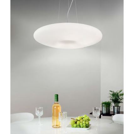 Ideal Lux - Κρεμαστό φωτιστικό με σύρμα GLORY 3xE27/60W/230V, Ø 50 cm, λευκό